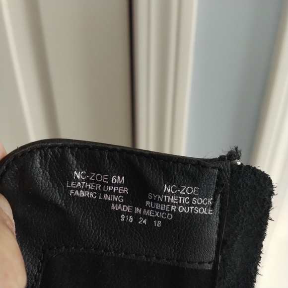 Steve Madden Steven Comfort Black Studded Leather Riding Boots Sz 6M - Picture 9 of 15